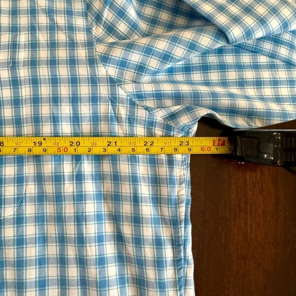 Vineyard Vines Men's Classic Fit Tucker Shirt USA Blue/White plaid Medium - Picture 5 of 14